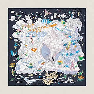 【未使用】HERMES エルメス カレ90 Sur Mon Nuage 箱付 Sur Mon Nuage scarf 90 | Hermès UAE